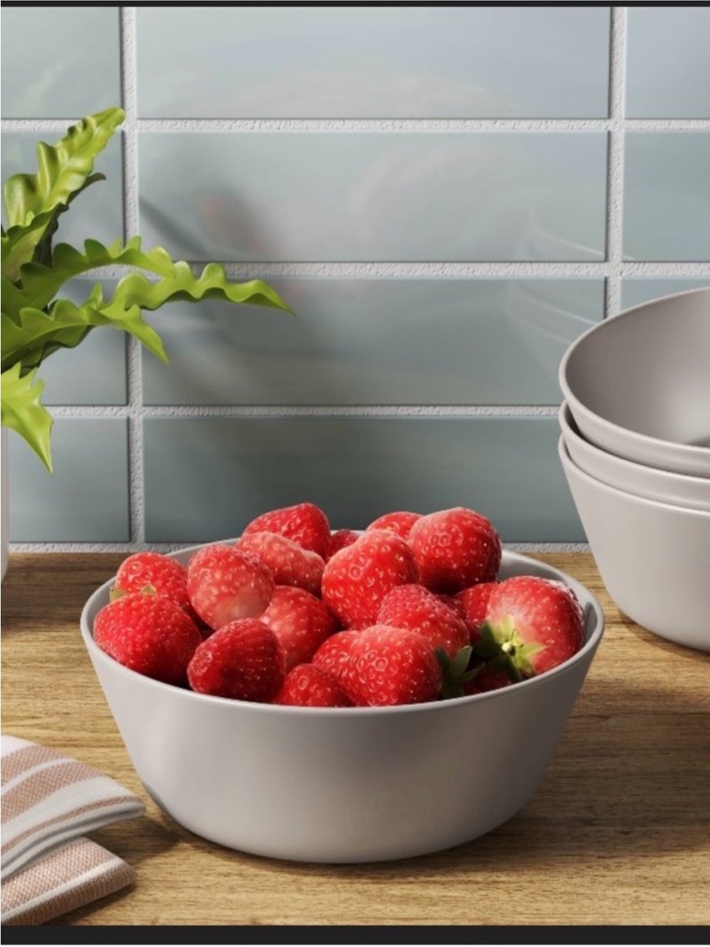 Room Essentials Gray Matte Bowl - Set of 6